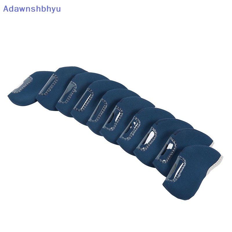 Adhyu 10pcs /set Bordir Nomor Golf Besi Penutup Kepala Kop Besi Wedges Covers ID