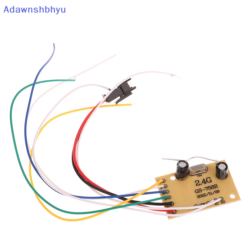 Adhyu 2.4G 4CH RC Remote Control Sirkuit PCB Papan Pemancar Dan Penerima Remote Control Mainan Antena Radio System ID