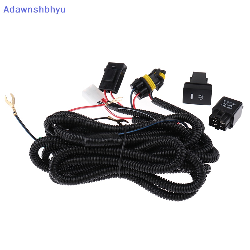 Adhyu H11 Fog Light Wiring Harness Soket Kabel Indikator LED Saklar 12V 40A Relay ID