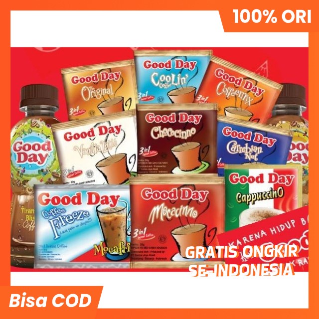 Varian Good Day Mocacinno/ChocoCinno/Vanila/Capucino/Mocafrio - PerPcs