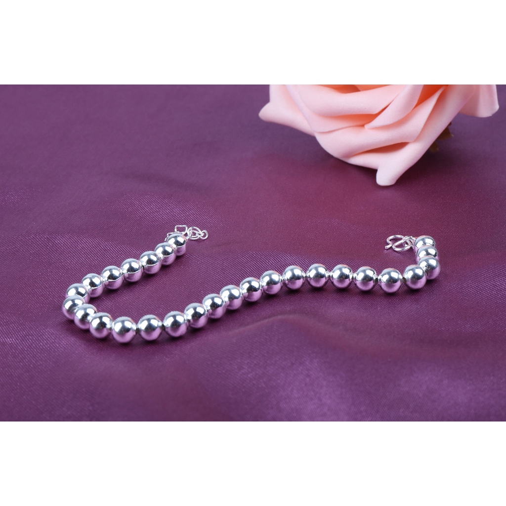 Aksesoris Perhiasan Fashion Goldkingdom Ready Stock Gelang Manik Bulat Full face