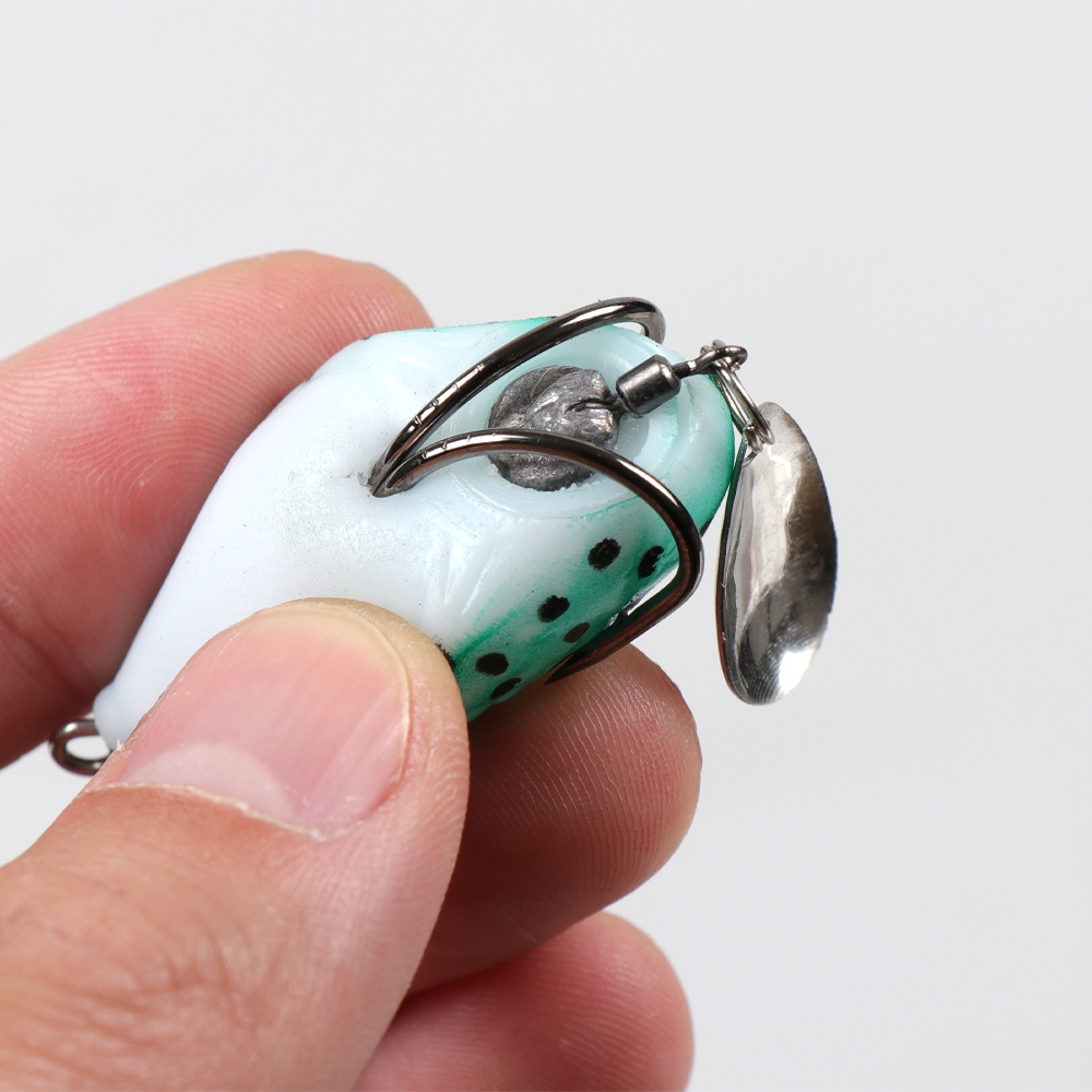 Umpan Katak Casting 4cm/6g Soft Frog Fishing Lure Mini Soft Lure Kait Ganda Top Water Ray Frog Umpan Buatan