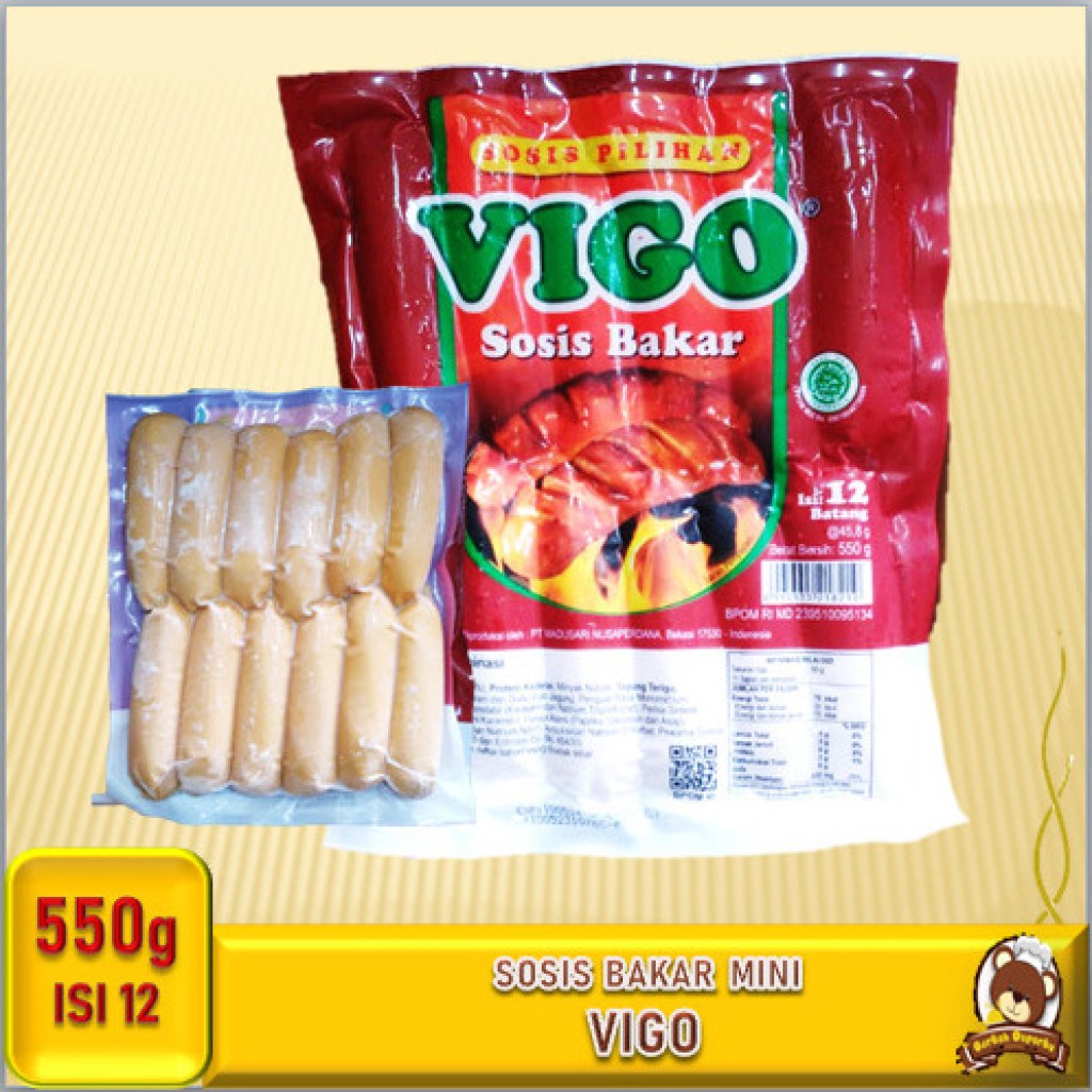 

Vigo Sosis Mini Sapi Bakar Isi 12 pcs