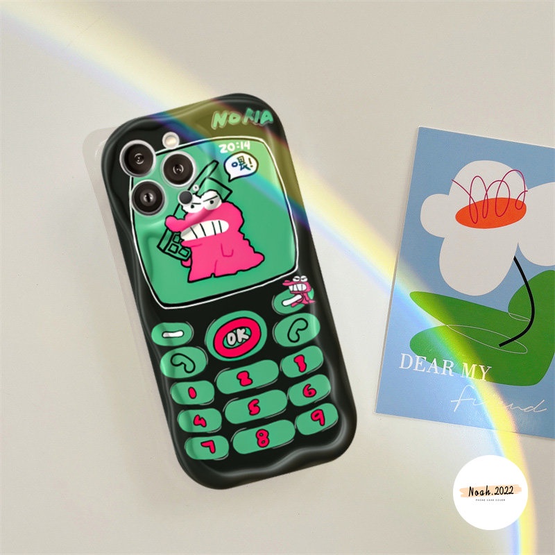 Couple Cute Crocodile Manyo Bear Soft Case Untuk Redmi 9A A2 10A 10C A1 10 9T 9 9C NFC POCO M3 Redmi Note11 Note 10s 11s Note9 8 Note10 Pro 3D Tepi Bergelombang Melengkung Glossy Airbag Cover