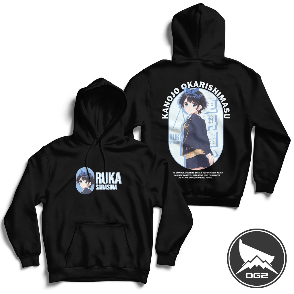 Hoodie anime Ruka Sarashina rent a girlfriend waifu A248 jaket OG2 1B A