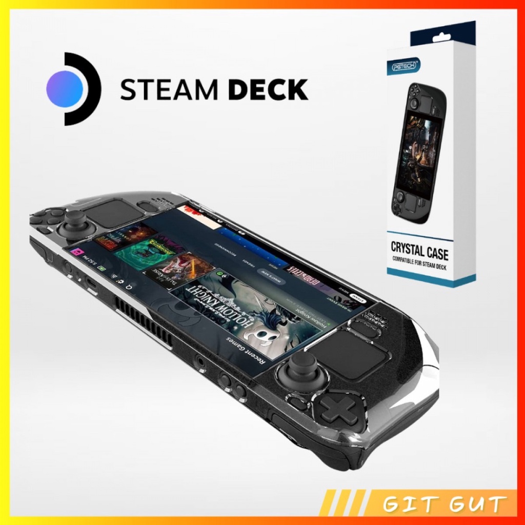 Steam Deck Crystal Clear Protective Case Casing Cover Mika