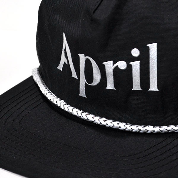 April Skateboards Chrome Logo Hat Black