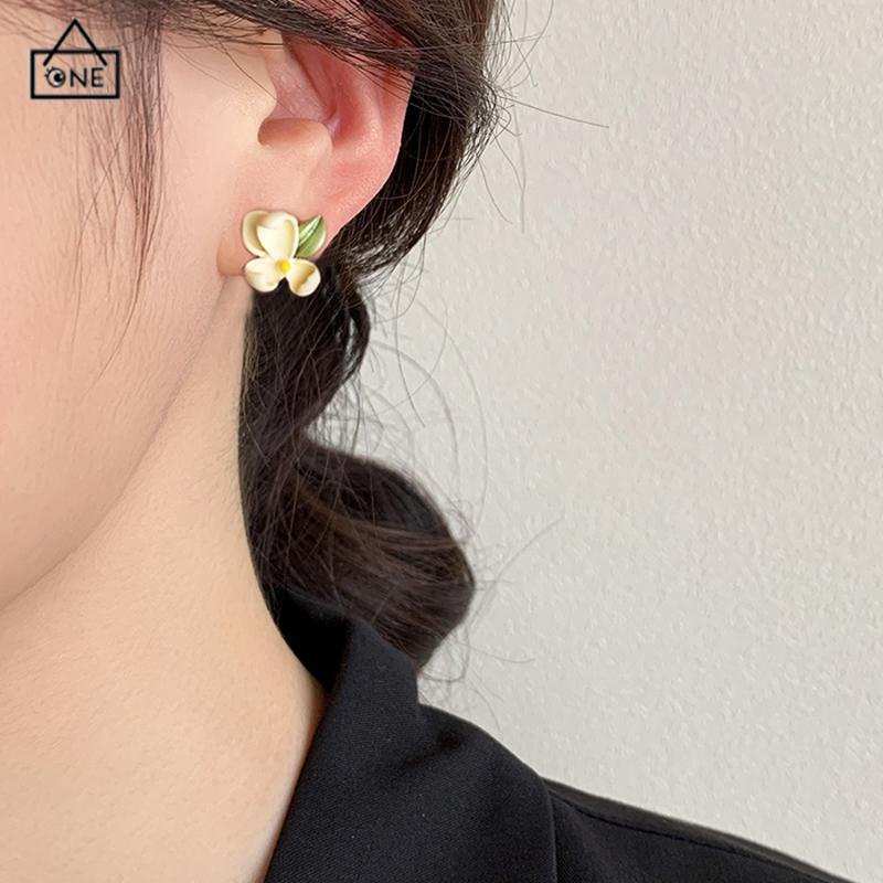 COD❤️Anting bunga gardenia Simple Untuk Wanita Gaya Korea-A.one