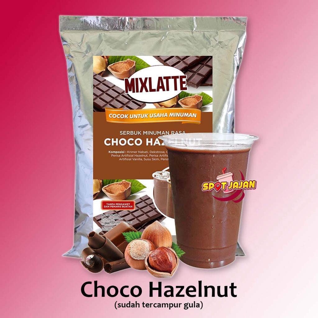 

MIXLATTE Choco Hazelnut 1 kg Bubuk Minuman Dengan Gula / Serbuk Instan Rasa Buah Cokelat