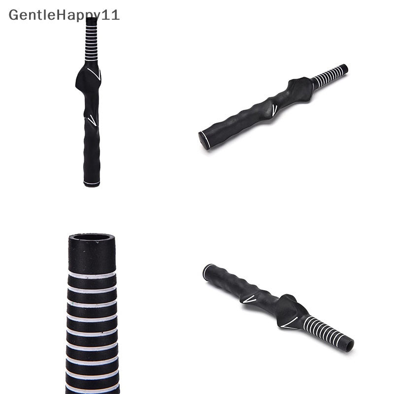 Gentlehappy Golf ball Club Swing Training Grip Alat Bantu Latihan golfers Tangan Kanan Karet id