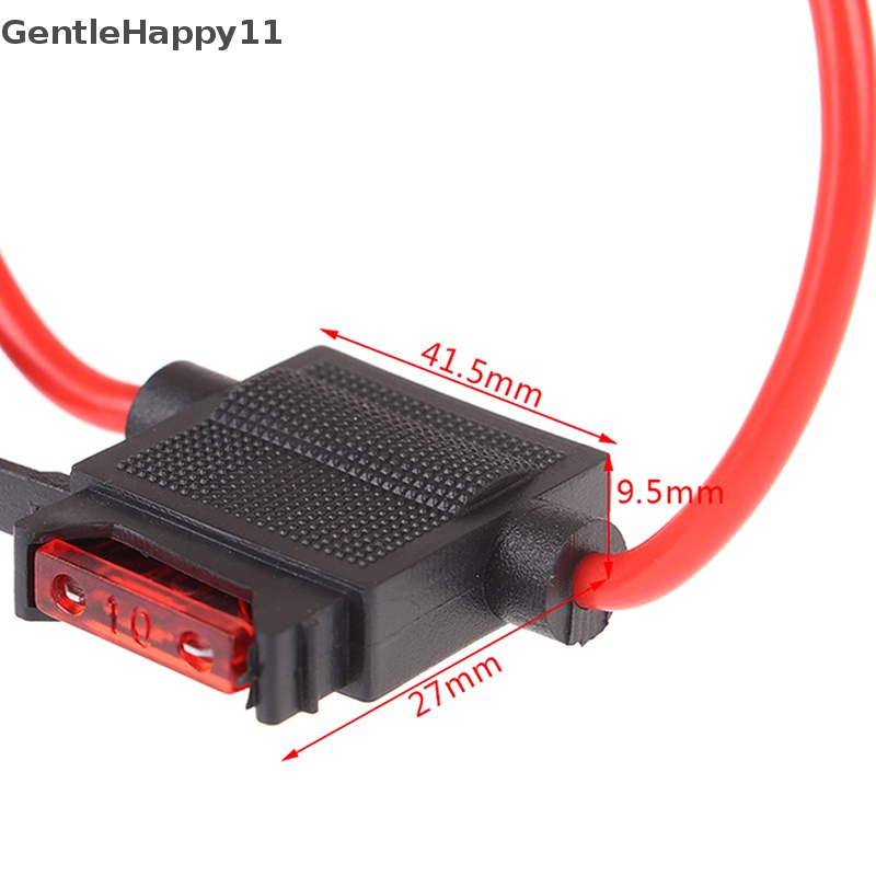 Gentlehappy Car Splash Proof In-line Standard Blade Fuse Holder Kotak5 /10,15,20 /25/30A Sekring id