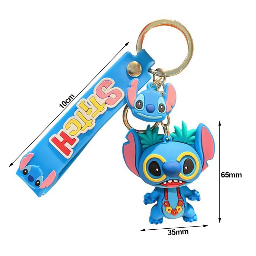 Timekey Keren Kartun Anime Figurine Gantungan Kunci Wanita Pria Anime Keyrings Untuk Handbag Ransel Anak Perempuan Pesta Ulang Tahun L8V2