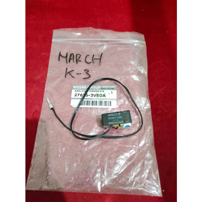 Thermistor Nissan March kaki 3 Tanpa soket putih Termistor AC Mobil