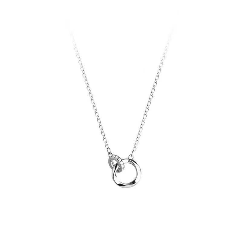 Mobius Kalung Perempuan Cahaya Mewah Niche Desain High-End Merasakan Influencer Rantai Klavikula Semua @