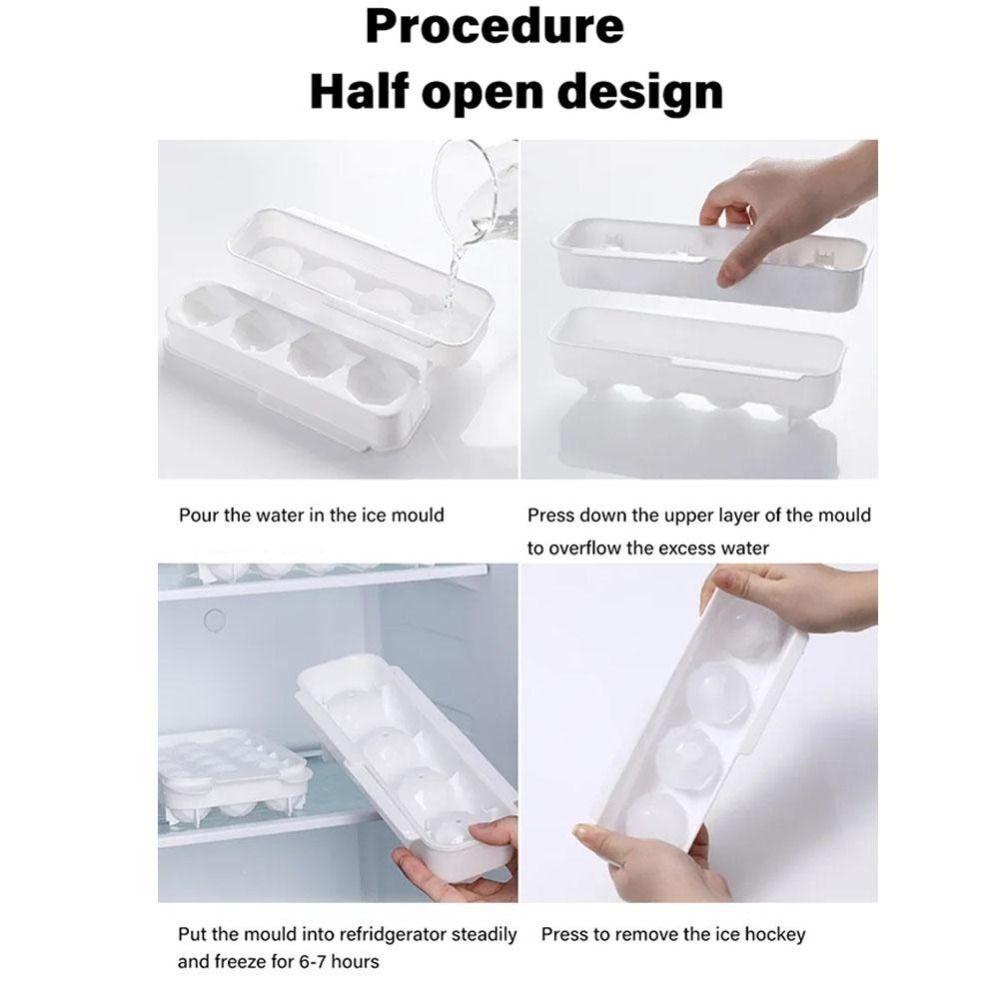 Populer Cetakan Ice Tray Cetakan Bulat Baru Whisky Ice Compartment DIY Maker