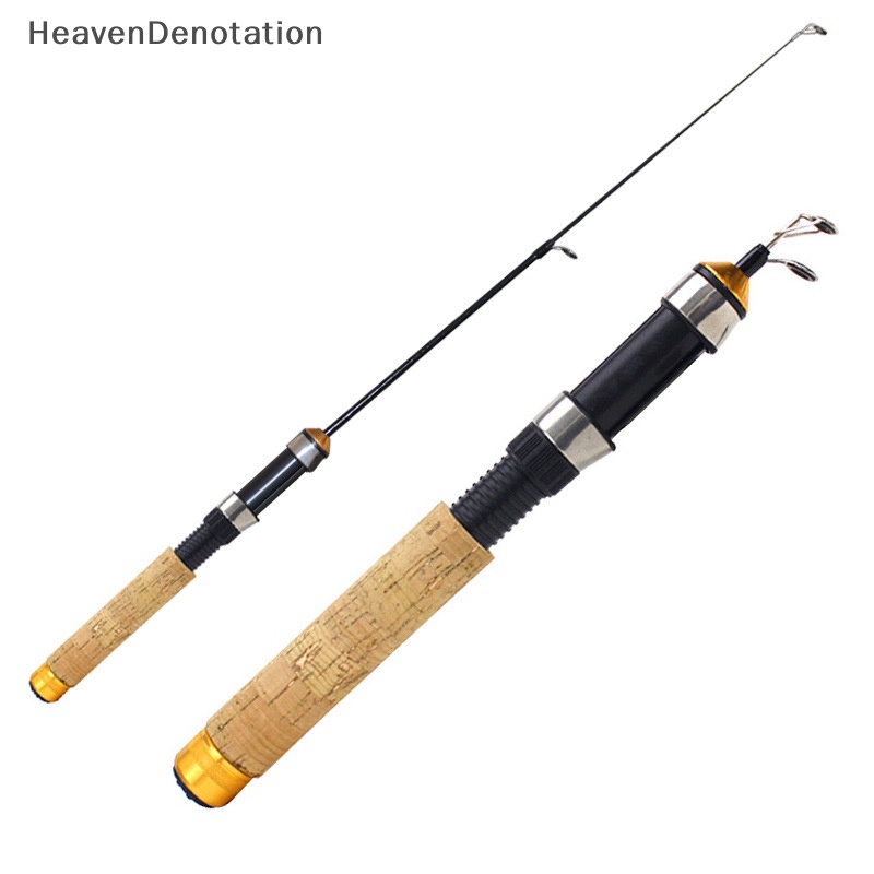 [HeavenDenotation] Joran Pancing Es Udang Teleskopik Ultra-Pendek FRP Fiber Fishing Reels Umpan Anti Slip Handle Casg Rod Tackle HDV