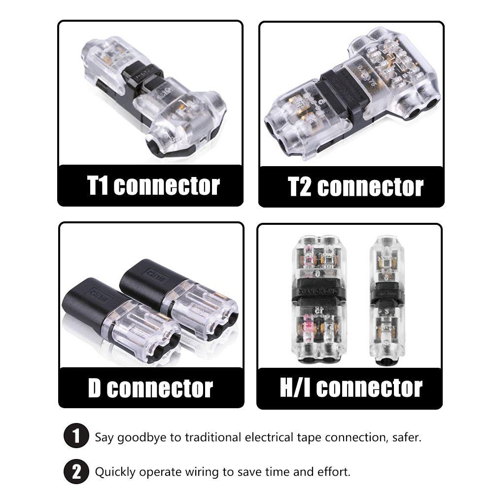 Lanfy Konektor Kawat Listrik Tanpa Sekrup Quick Universal Non Destructive Pluggable No Welding Cable Clamp Spring Led Konektor Mobil