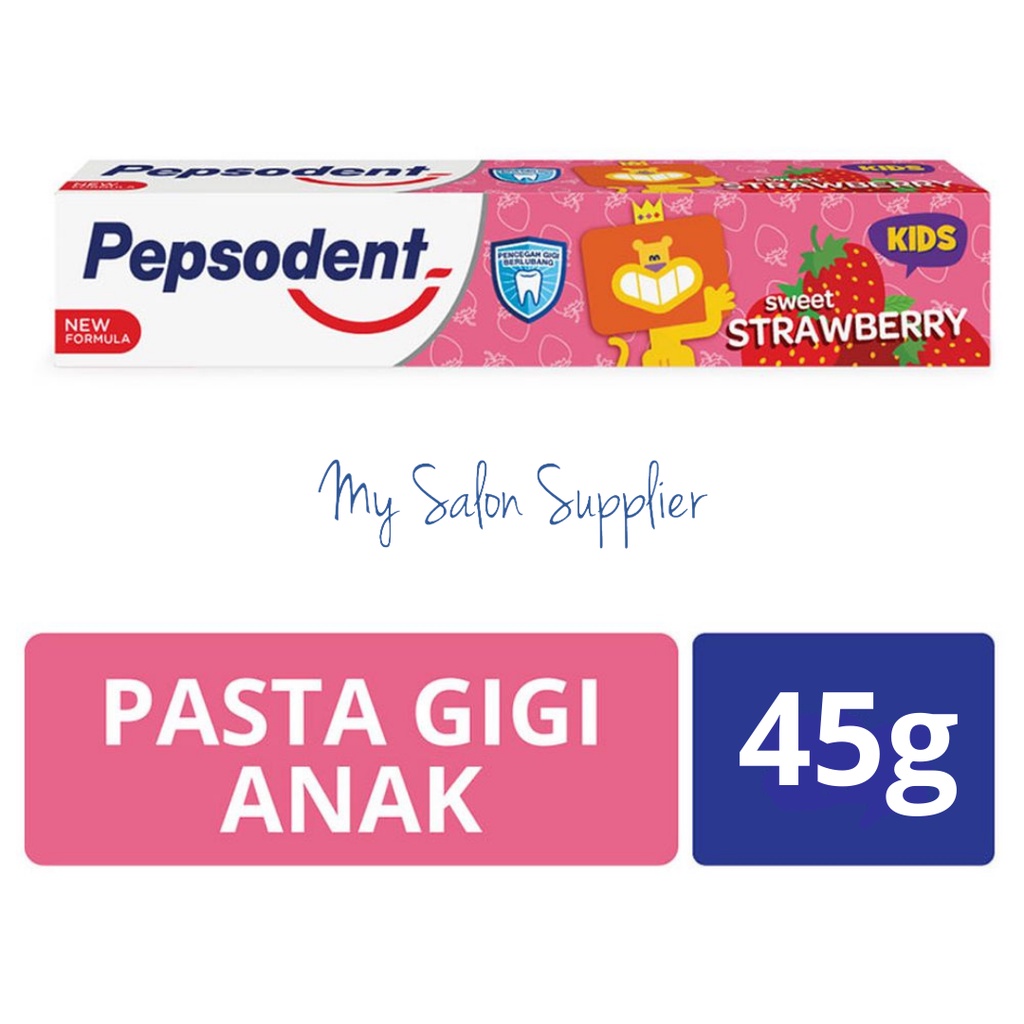 Pepsodent Pasta Gigi / Odol Kids Anak Strawberry 45g