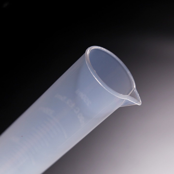 S279 Gelas ukur Tabung Ukur Laboratorium Measuring Cylinder Bahan Plastik 10ml/25ml/50ml/100ml/250ml Image 3