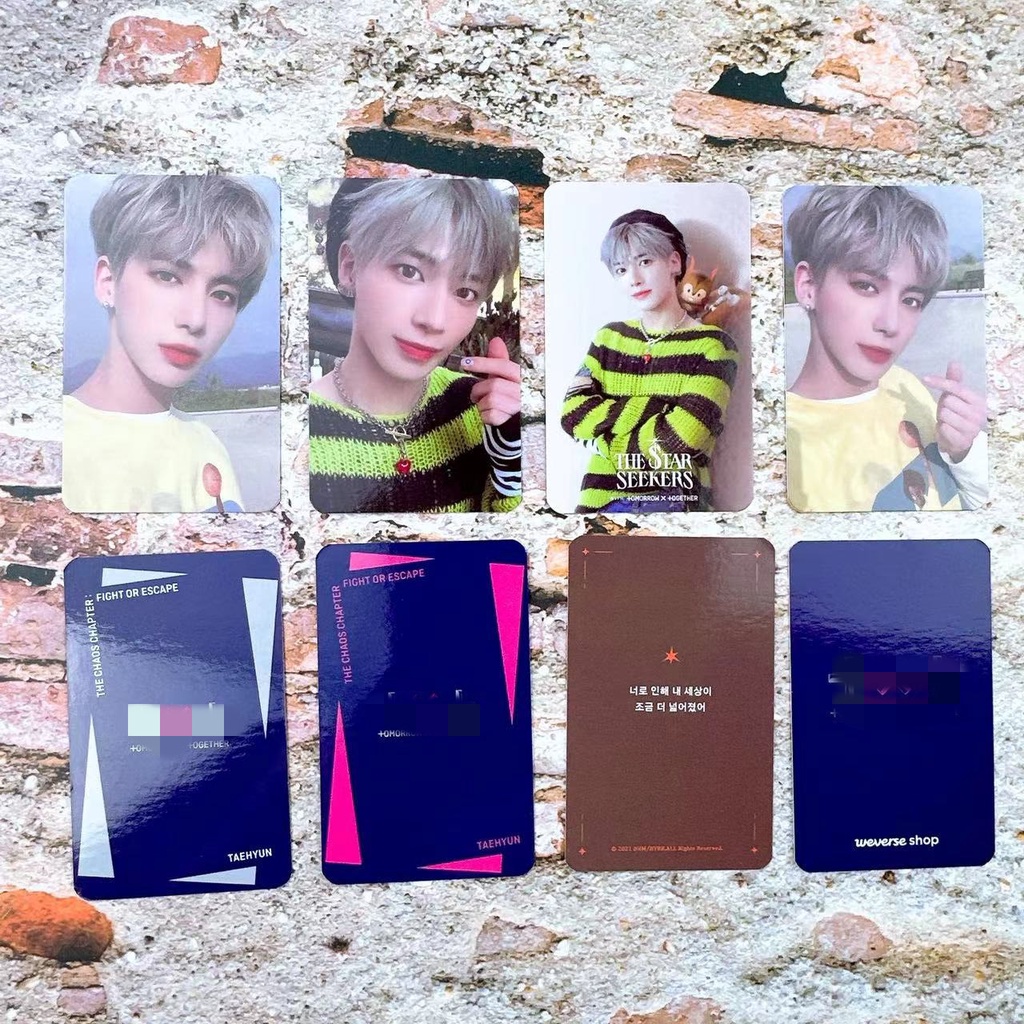 4pcs/set TXT Album THE CHAOS CHAPTER: FIGHT OR ESCAPE Photocards Kartu Lomo Tomorrow X Together Kpop Postcards