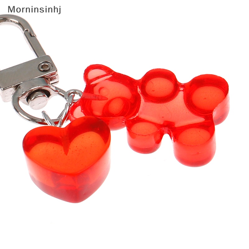 Mornin Lucu Permen Warna Jelly Beruang Gantungan Kunci Keyring Car Keys Bag Decor Ch Liontin id