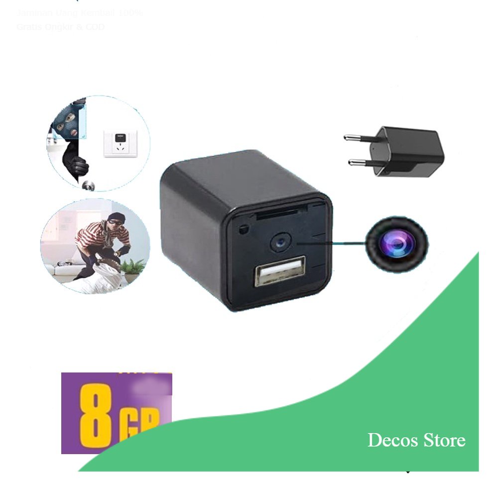 [Decos] kamera Mini / Charger Camera / USB Charger / Casan kamera / Batok Hp Kamera  / kamera hidden