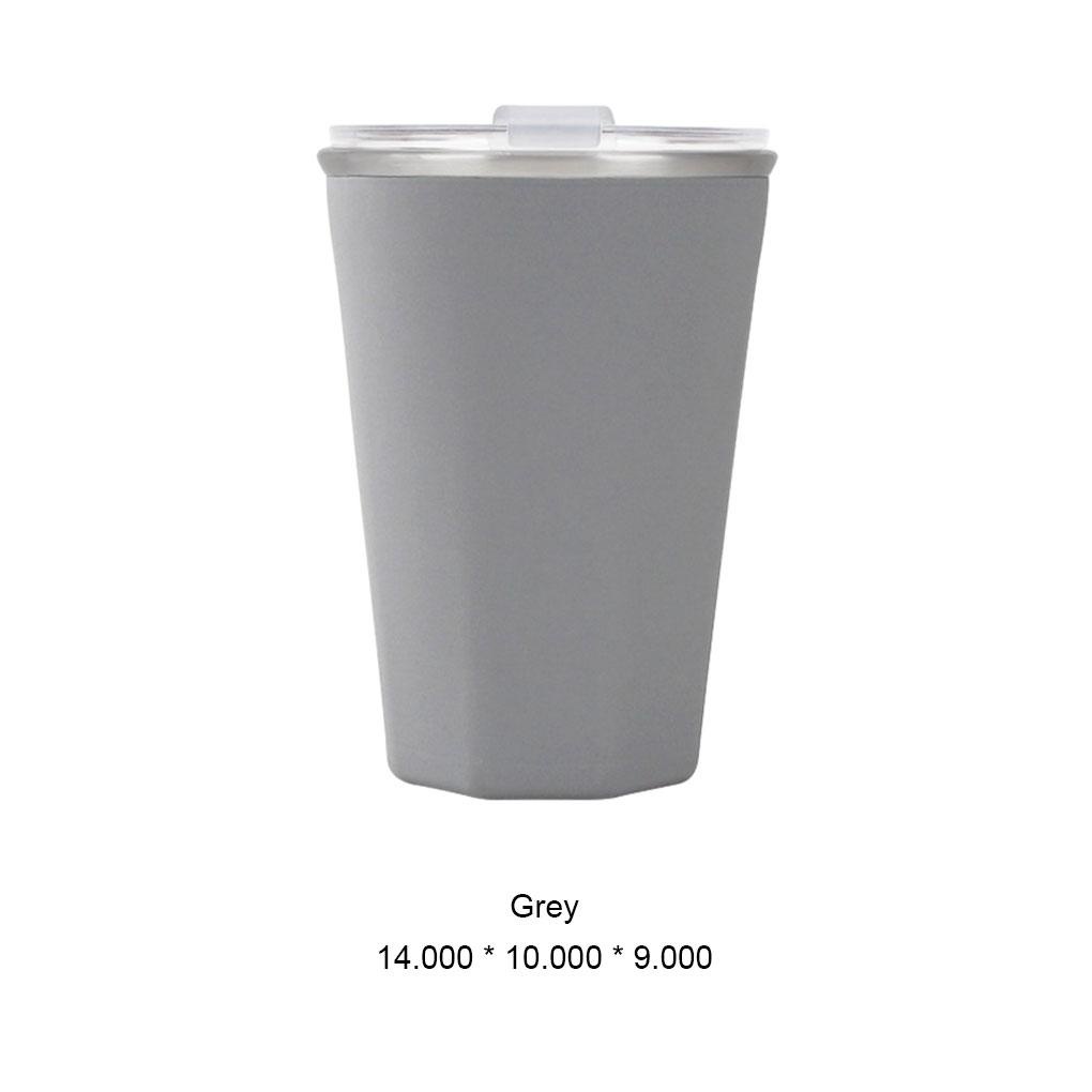 Cangkir Pendingin Warna Solid Pengganti Gaya Sederhana 330ml Musim Panas Disegel Anti Bocor Mulut Lebar Reusable Home Office Mug