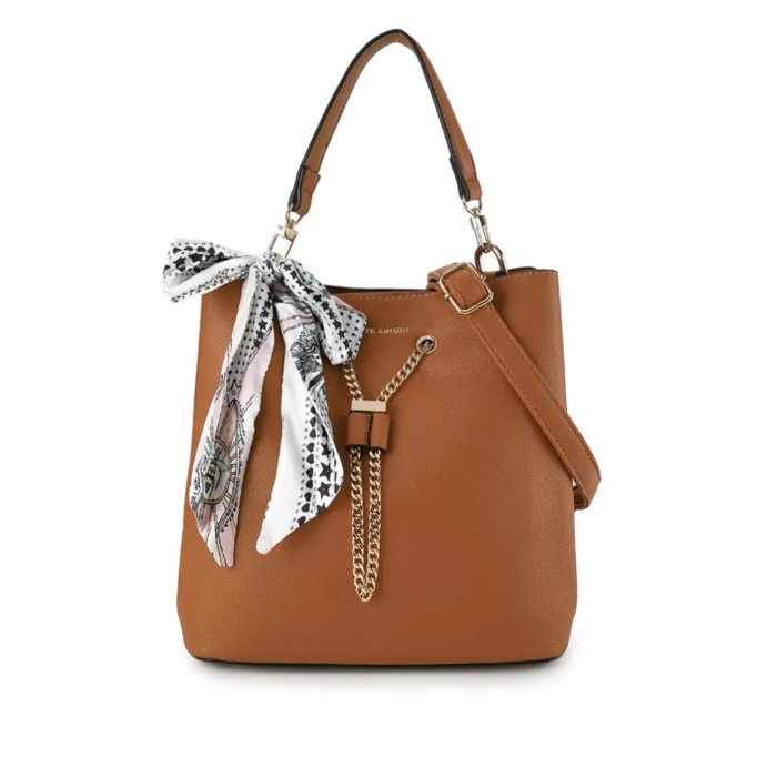 PIERRE CARDIN - HAND BAG WANITA ORIGINAL - 1955 Tas Wanita Hand Bag - Brown