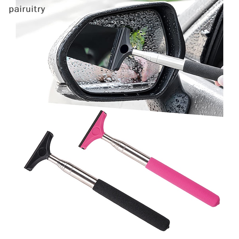 Prt Kaca Spion Mobil Wiper Teleskopik Auto Mirror Squeegee Cleaner Gagang Panjang 98cm Alat Pembersih Mobil Cermin Kaca Mist Cleaner PRT