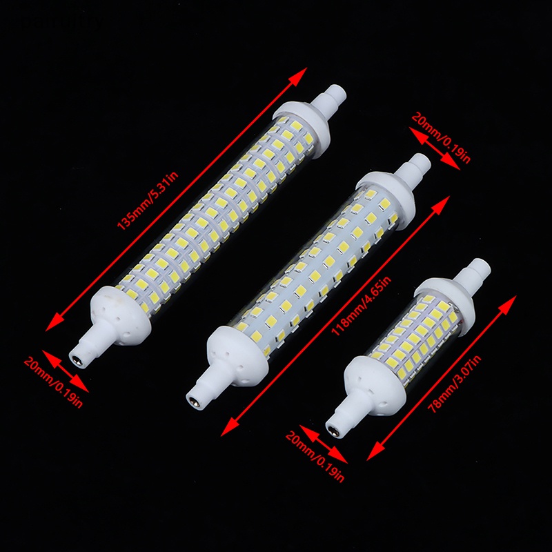 Prt 1Pc R7S Lampu Sorot Lampu LED SMD 2835 78mm 118mm 135mm 6w 9w 12w LED Light Bulb PRT