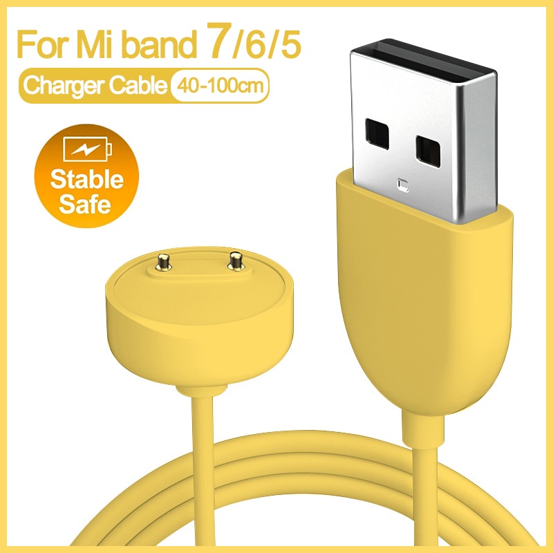 Charger Magnetik Untuk Xiaomi Mi Smart Band5 6 7 Charger Portable Pengganti Jalur Pengisian USB Untuk Miband 6 Miband 7kabel Cord