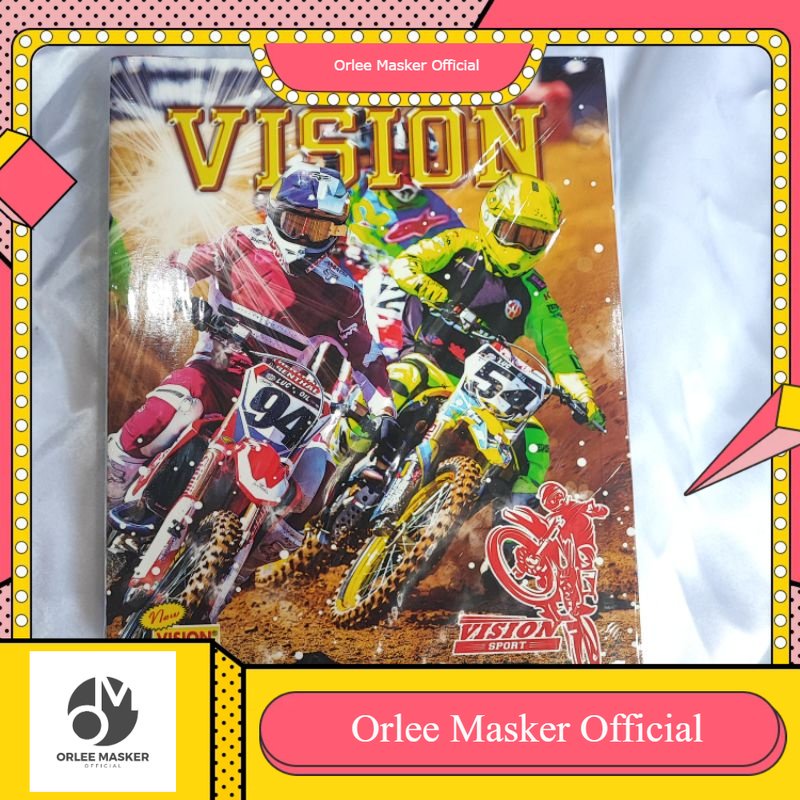 

BUKU TULIS VISION 58 LEMBAR 1 PAK (10 BUKU) ORIGINAL termurah