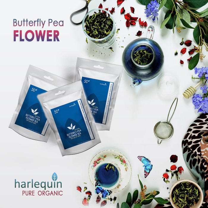 

N.E.W Teh Bunga Telang Premium 50 Gram Butterfly Pea Flower Tea - Teh Biru