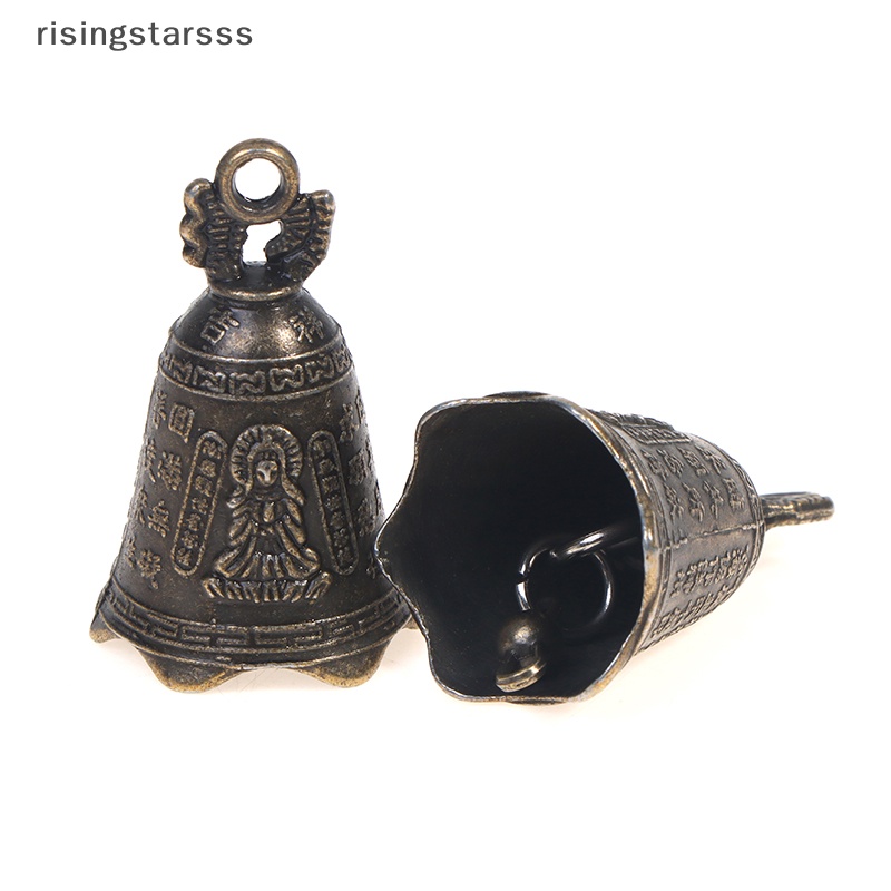 Rsid Span-Baru 2pcs Lonceng Antik Patung Tembaga Kuningan mini China pray Guanyin Bell Jelly