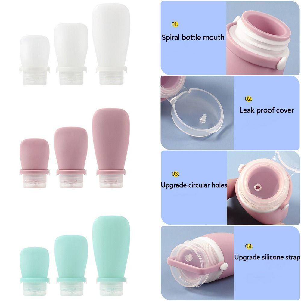 SUYO Botol Isi Ulang 30 /60 /90ML Silicone Split Bottle Wadah Pencet