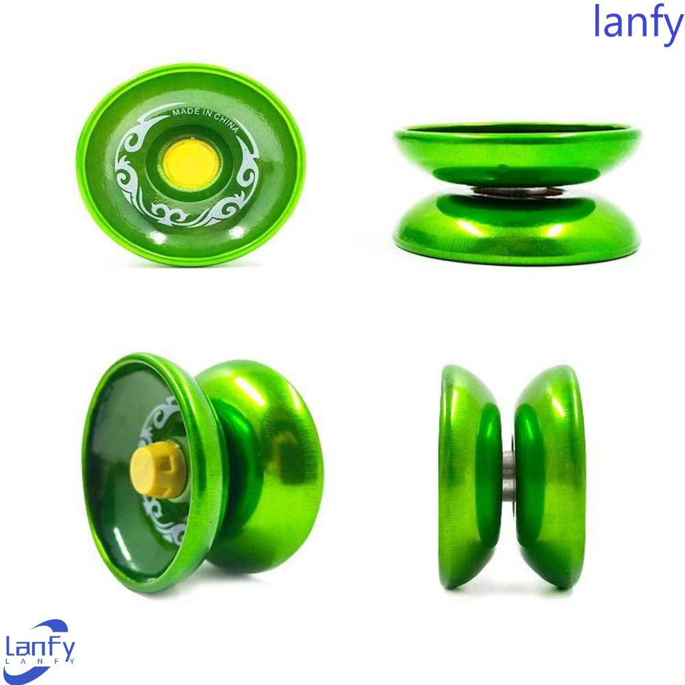 Lanfy Yoyo Bola Dewasa Klasik High Speed String Trick Anak Cowok Hadiah Mainan Anak Laki-Laki Paduan Aluminium Yoyo