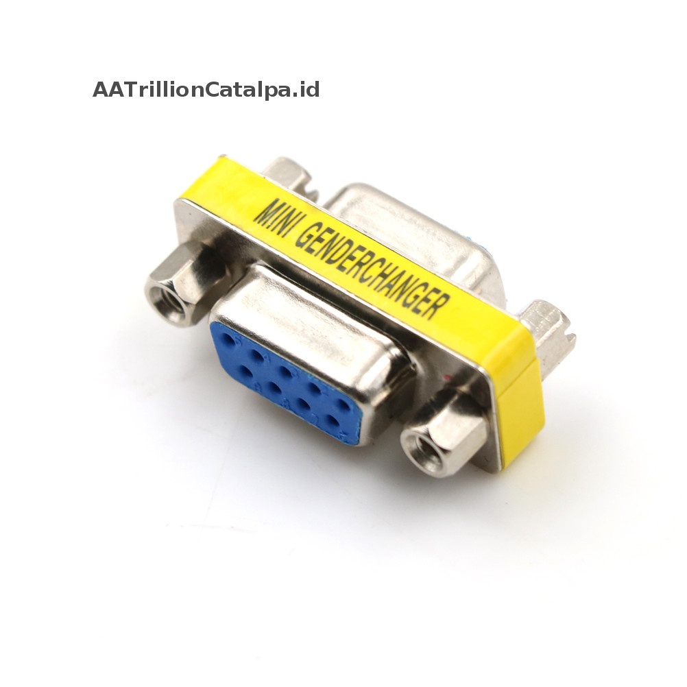 Aatrililioncatalpa Seri Baru RS-232 DB9 9pin Female to Female F/F Changer Coupler Adapter Jika C ID