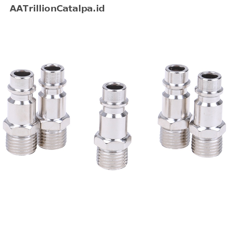 Aatrililioncatalpa 5pcs Selang Saluran Udara euro Fitg1/4&quot; quick release air or connector ID