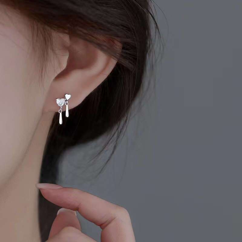 Anting Gantung sterling silver 925 Model Hati Kecil Lucu Untuk Wanita 2022