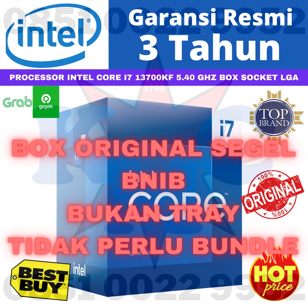 PROCESSOR INTEL CORE I7 13700KF 13700 KF BOX SOCKET LGA1700 5.40 GHz