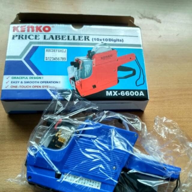

ALAT LABEL HARGA / PRICE LABELLER KENKO MX-6600A 10 DIGITS, 2 LINES
