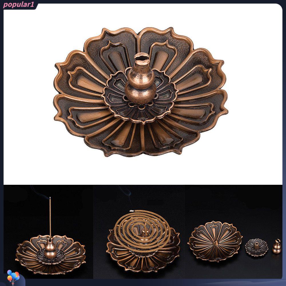 Populer Incense Stick Holder Teahouse Dekorasi Aksesoris Penangkap Bunga Teratai Kerucut Dupa Insense Abu Kerucut Pedupaan