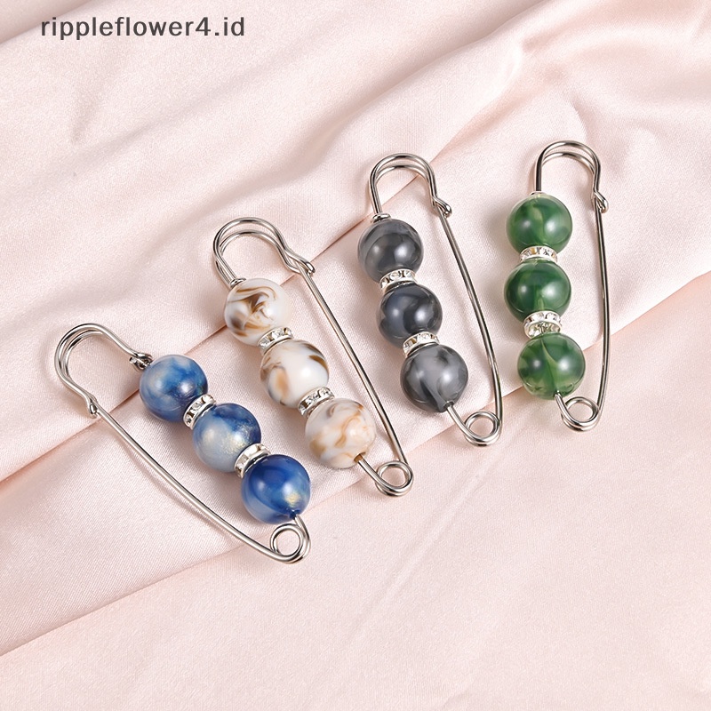 {rippleflower4.id} Wanita Baru Rok Pinggang Artefak Pinggang Pin Lucu Mutiara Imitasi Berlian Imitasi Bros Anti-lighg Pin Perhiasan~