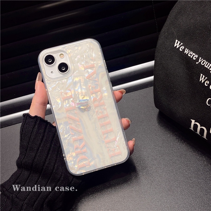 Ins Gaya Gadis Panas Cocok Untuk iPhone 14 Pro Max Casing Ponsel iPhone Dua Lapis Pola Dicetak Kompatibel Dengan Iphone13 13pro 13prm iPhone 11 11pro 14plus 12Pro Max Casing Ponsel TPU Tahan Guncangan