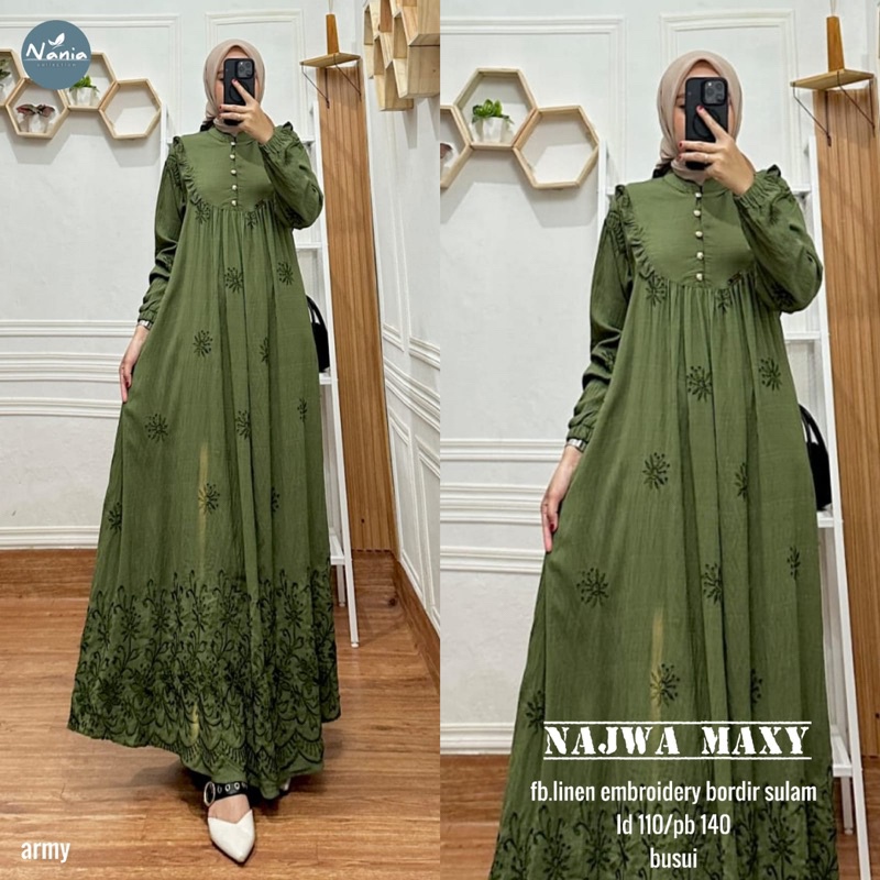 NAJWA MAXY ORI NANIA | Linen Embroidery bordir sulam