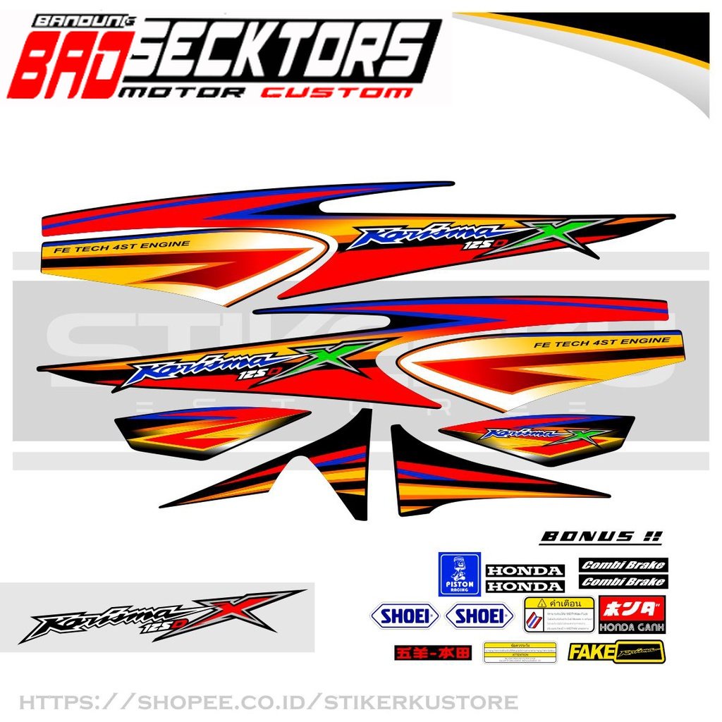 STRIPING KARISMA 125 D / STIKER KARISMA 125 D / STICKER KARISMA 125 D / SETIKER KARISMA 125 D / STIP