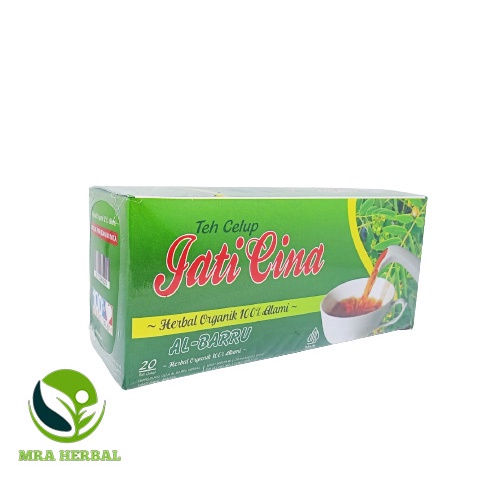 

Teh Celup Jati Cina Al Barru Herbal Organik 100% Alami Isi 20 Tea Bag @2gram