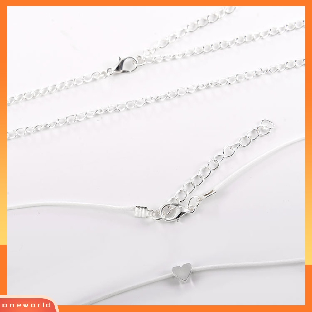 [WOD] Multi-layer Cinta Hati Pesona Gelang Kaki Wanita Musim Panas Sandal Ankle Bracelet Jewelry