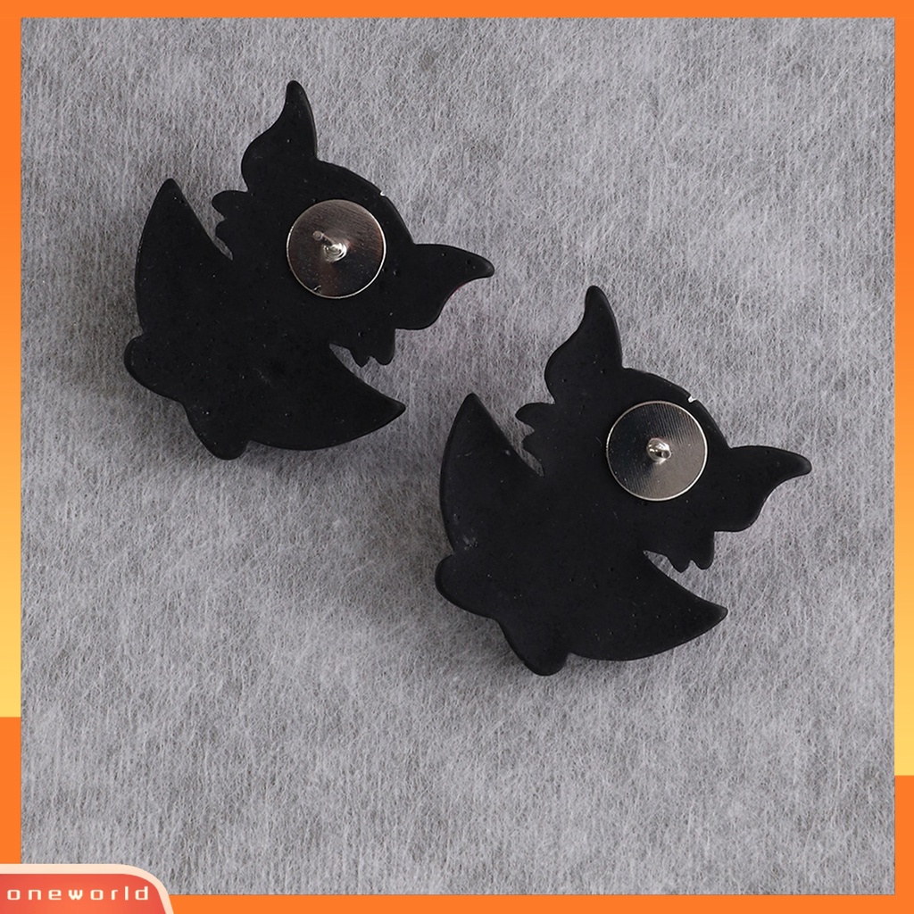 [WOD] 1pasang Stud Telinga Bentuk Labu Yang Indah Gaya Halloween Sentuhan Meriah Stud Telinga Fashion Bahan Plastik Untuk Pesta