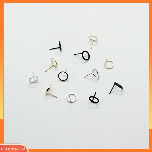 [WOD] Sederhana Persegi Panjang Segitiga Hexagon Wanita Geometris Anting Ear Studs Perhiasan